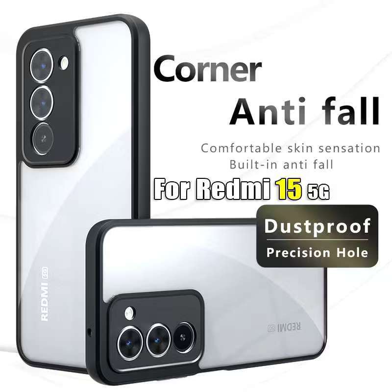 Ốp lưng chống sốc Xiaomi Redmi 15 / POCO C85 / Redmi 15C Model Clear Back Color Edge 15C