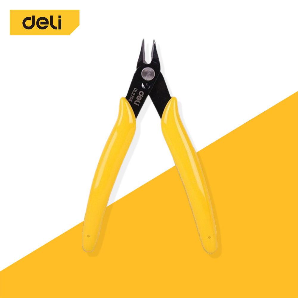 Kìm tuốt dây 5 Inch Deli Cắt chéo Máy cắt điện tử