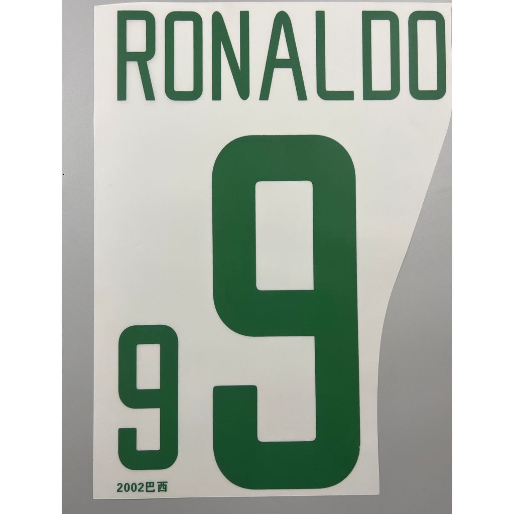 RONALDDO Retro Số Tên Áo Bóng Đá Brazil 2002 Sân Nhà Xanh 9
