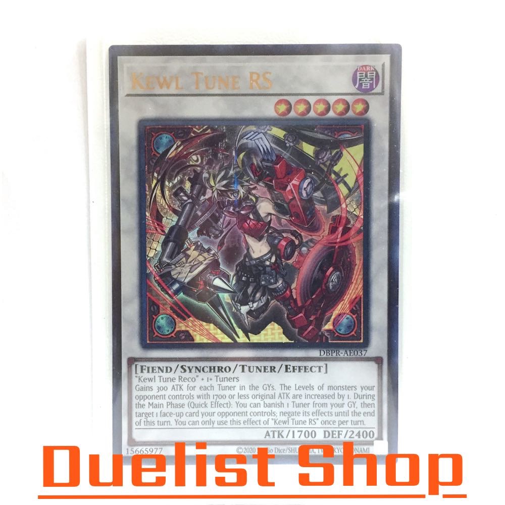 Kewl Tune RS (UR) Monster Dark Level5 [Fiend / Synchro / Tuner / Effect] Set DBPR-AE037 Yu-Gi-Oh Thẻ