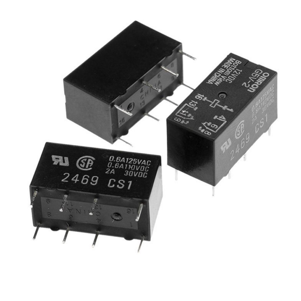 Rơ Le G5V-2 5VDC 12VDC 24VDC 48VDC DC5V 12V 24V 8 Pin Shop Mới