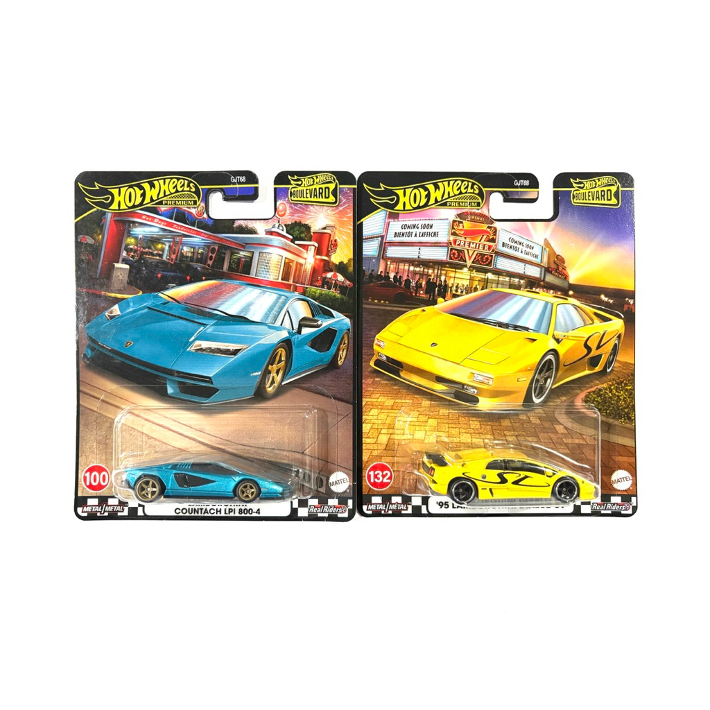 HOT WHEELS Bánh xe nóng | LAMBORGHINI COUNTACH LPI 800-4 DIABLO SV Đó là bánh xe cao su. Gói cao cấp
