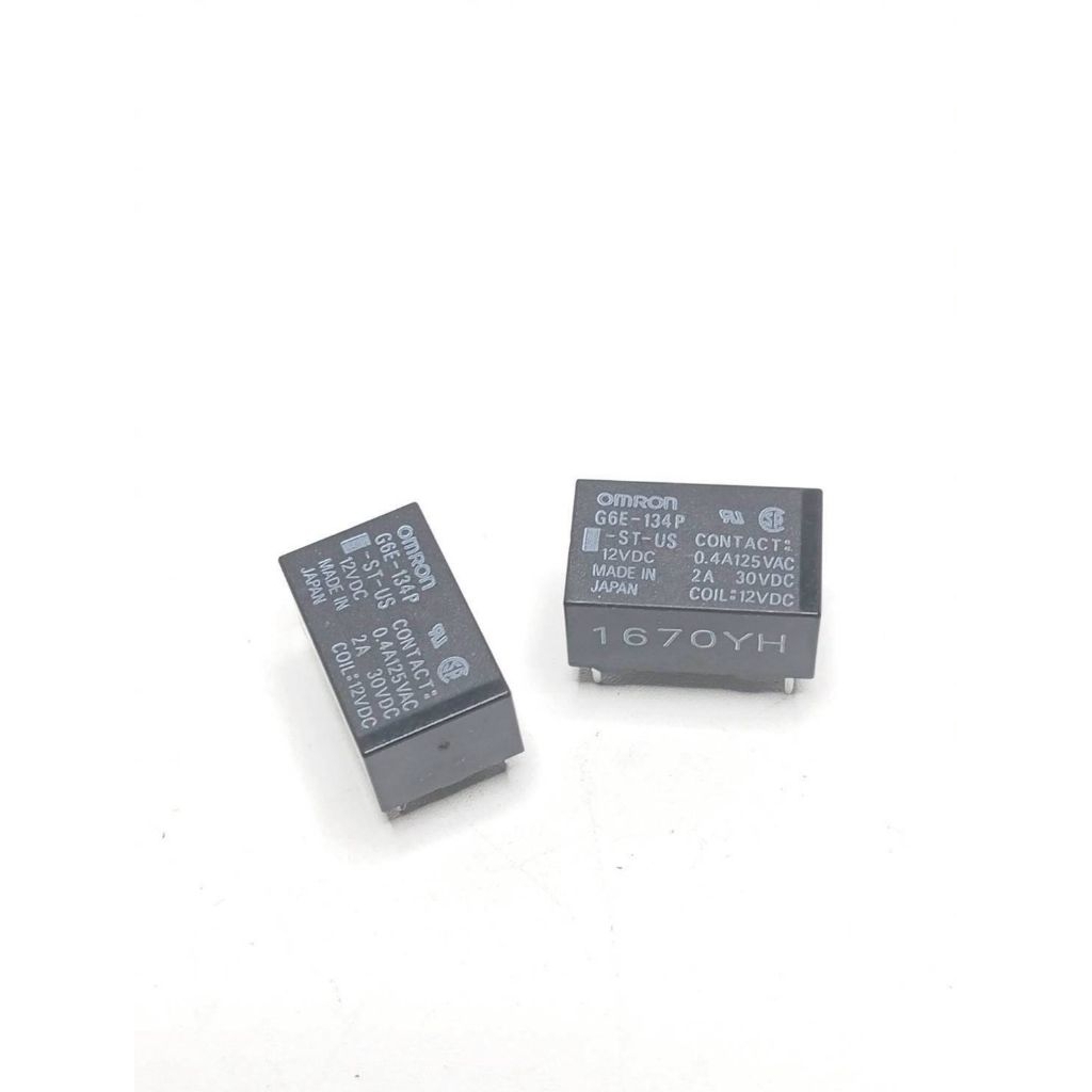 Sản phẩm mới G6E-134P 12V 5V 5V 2A là Rơle tín hiệu nhỏ màu đen từ Thái Lan Giao hàng nhanh.