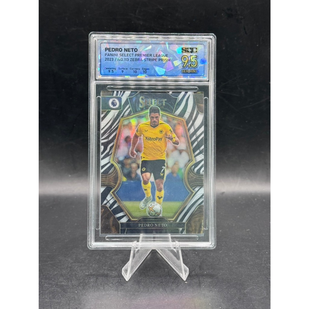 * * Pedro Neto - 2023 Panini Select Premier League - 113 (Lăng kính sọc ngựa vằn) - Số sê-ri 13 / 25