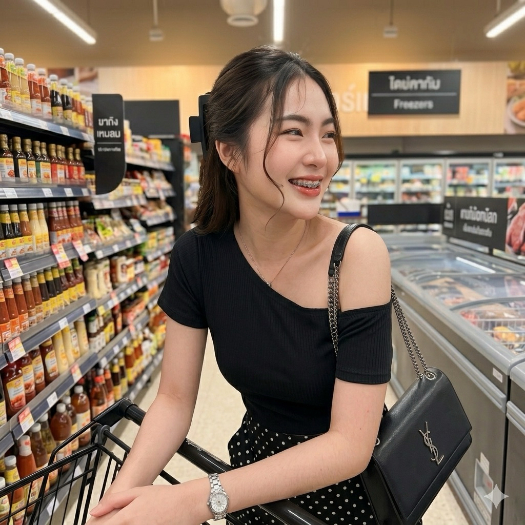MML258 ️ Áo Crop Top ngắn tay ️ Off-Shoulder Off-Shoulder ️ Vải gân lớn