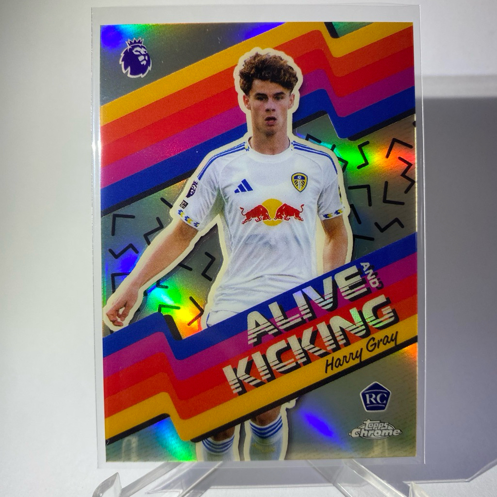 ❈ ์ ❈ HARRY GRAY, RC, LEEDS UNITED, ALIVE AND KICKING, TOPPS CHROME 2026