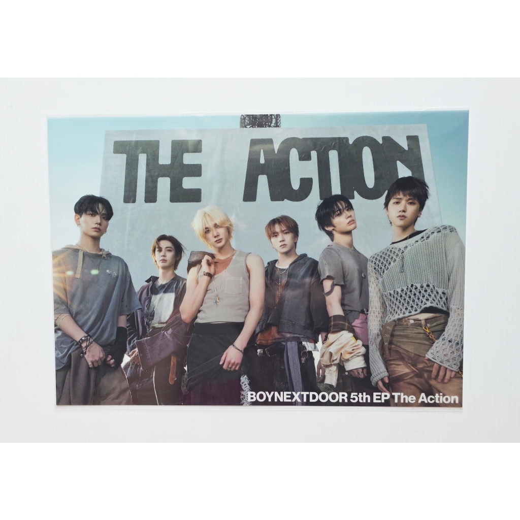 Clear Poster Quà Tặng Miễn Phí POB Weverse JP Shop Từ BOYNEXTDO Album-The Action Rare Kpop