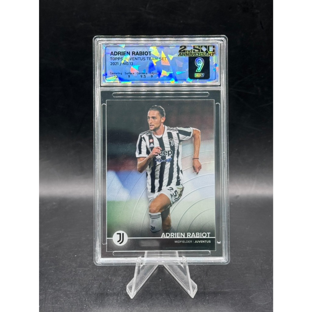 Adrien Rabiot - 2021 Topps Juventus Team Set - NO.13 - Graded SQC 9 (Mint) - Juventus FC