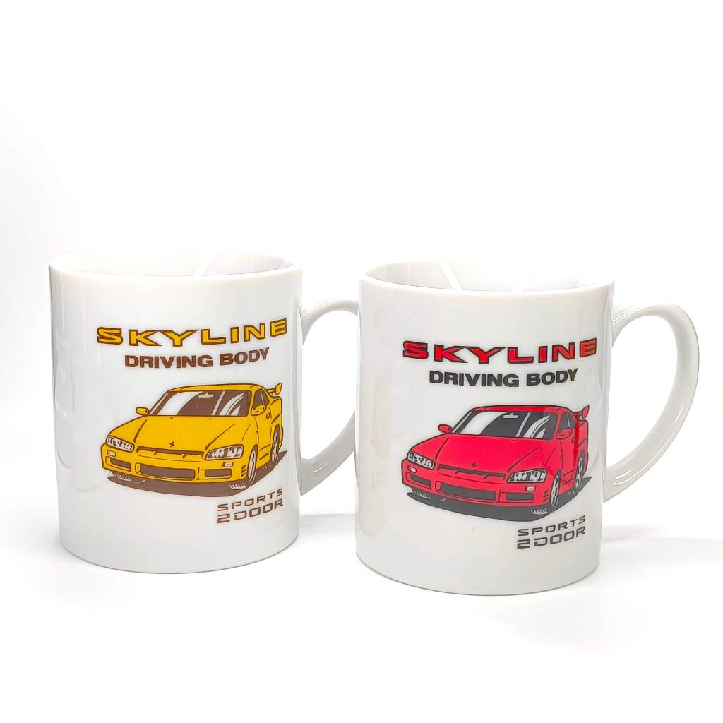 Cốc gốm cổ điển Skyline GTR R34 Họa tiết Cốc cà phê thủy tinh