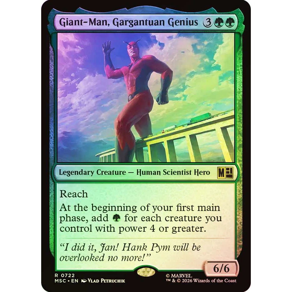 MTG - Magic The Gathering - Marvel Super Heroes Commander - Giant-Man, Gargantuan Genius - Near Mint
