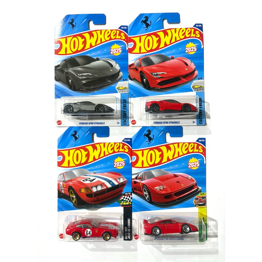 HOT WHEELS Bánh xe nóng | FERRARI F40 COMPETIZIONE SF90 STRADALE 365 GTB4 Sản phẩm COMPEZITIONE có s