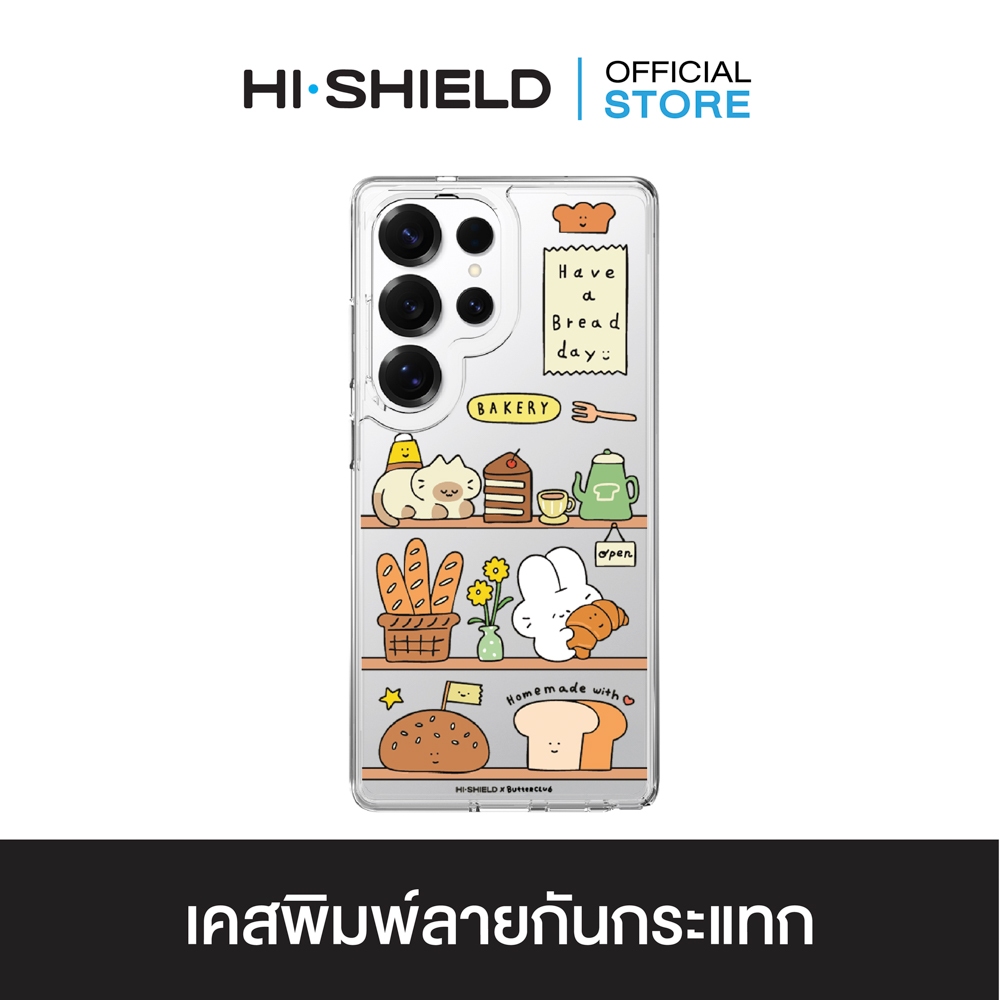[S25ultra S24ultra S23ultra] Ốp lưng trong suốt chống sốc HI-SHIELD Samsung Butter Club S187