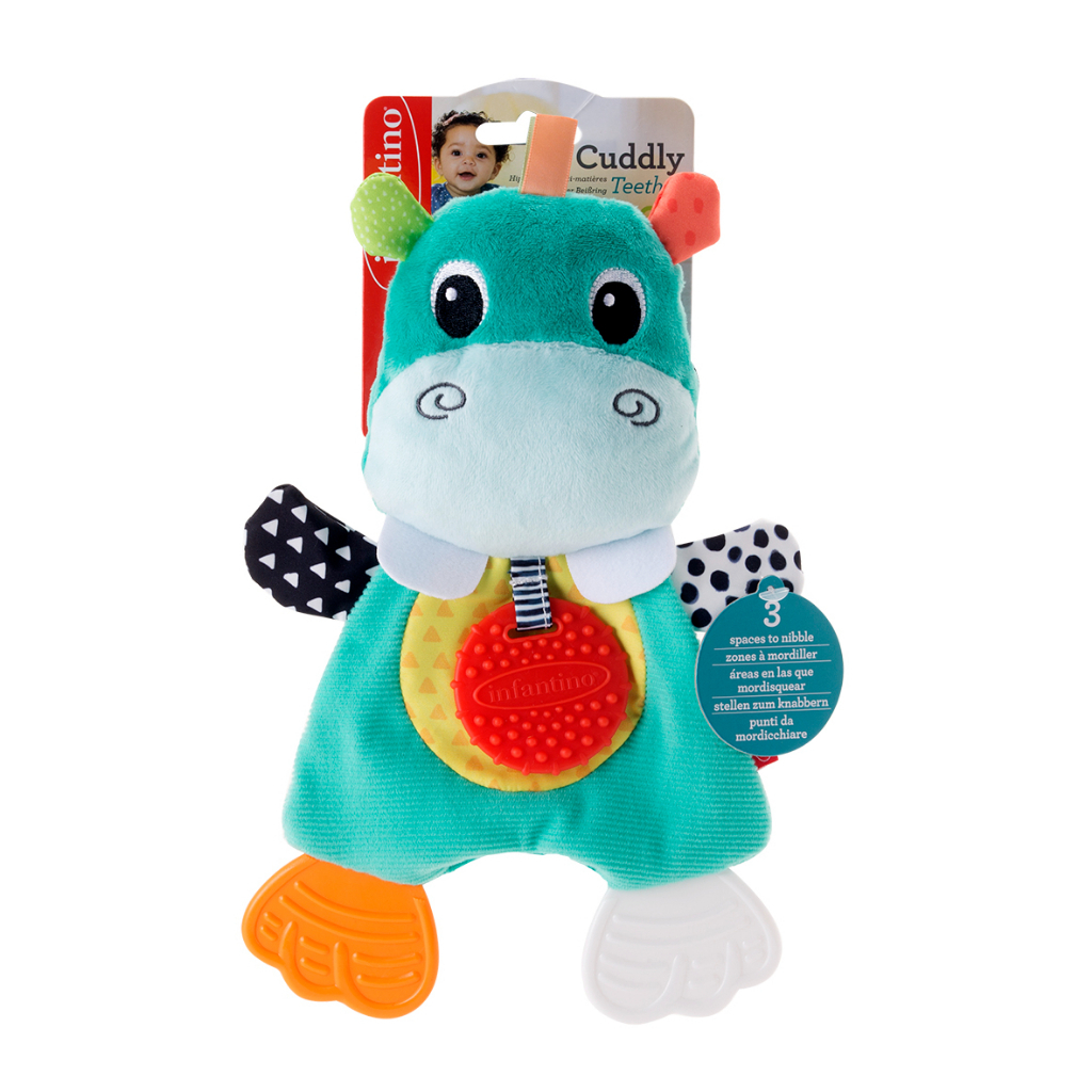Infantino: Cuddly Teether-Hippo-Hugtable