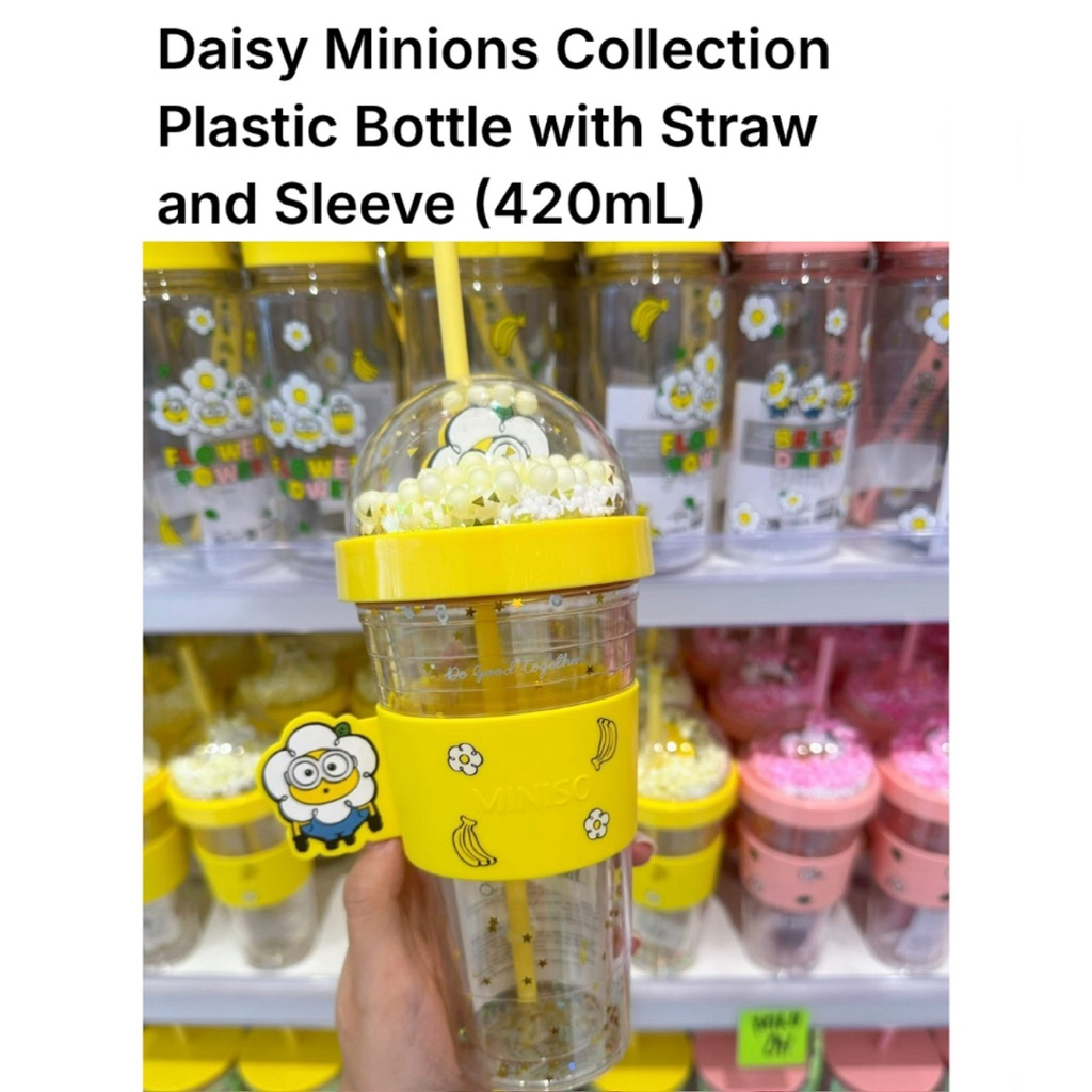 Bộ sưu tập Minion Thủy tinh nước Miniso 420ml