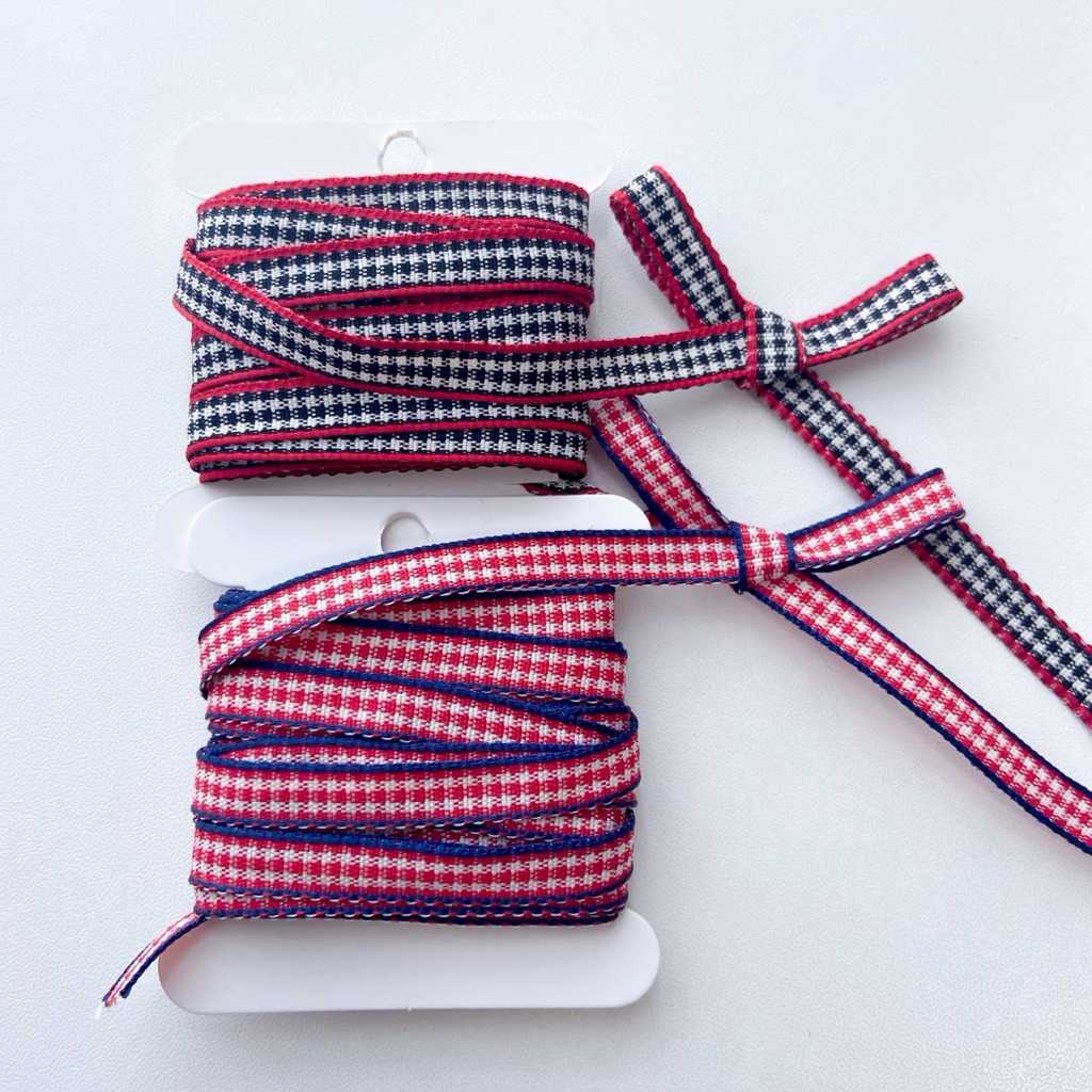 | (5 Yards) Nơ Ruy Băng Scott Viền Màu Kích Thước 7 mm / 0,7 cm
