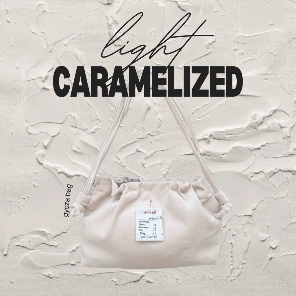 Túi Gyoza caramel nhẹ Wyllabrand