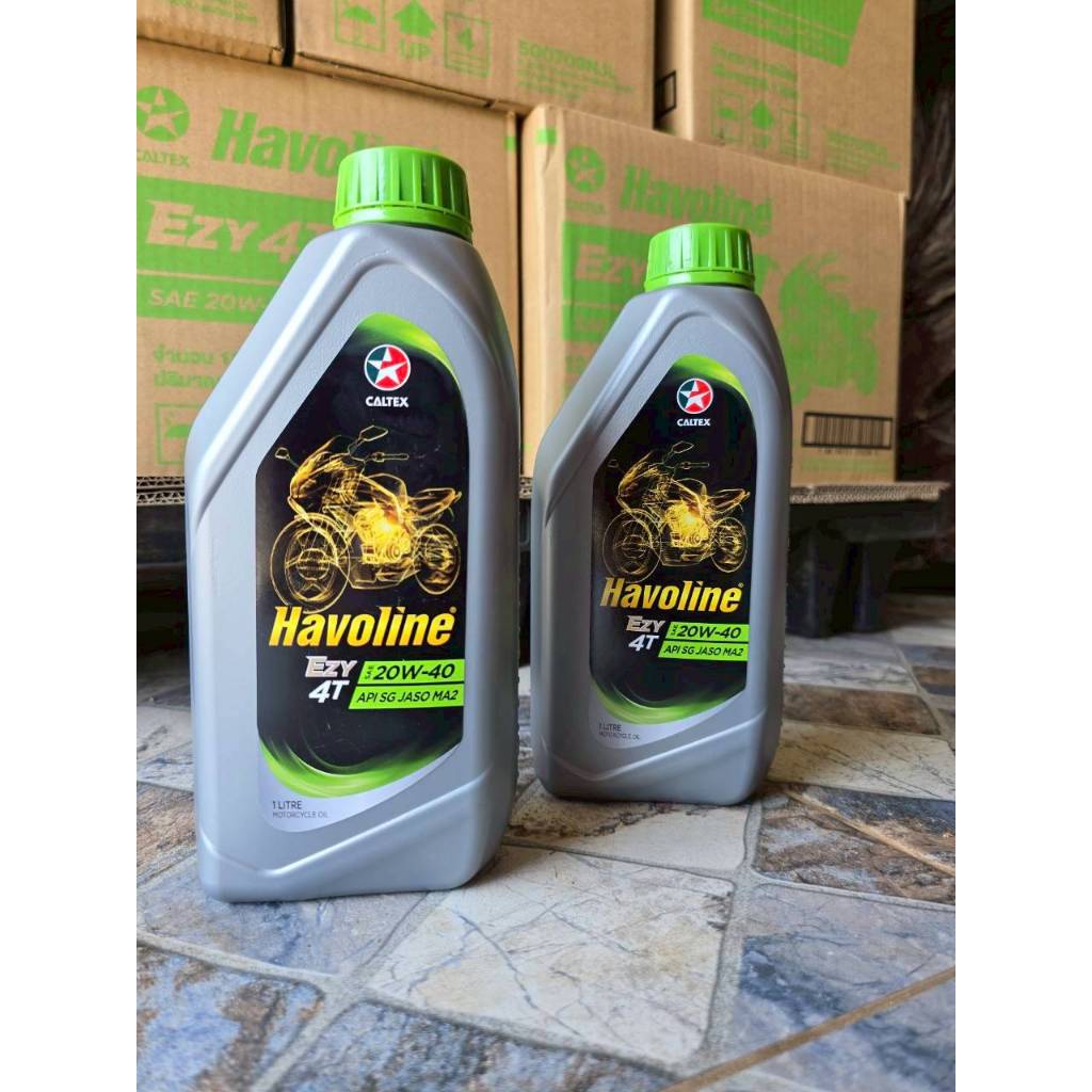 Dầu động cơ Caltex Havoline 20W-40 Kích thước 0,8 / 1 Lít cho xe máy