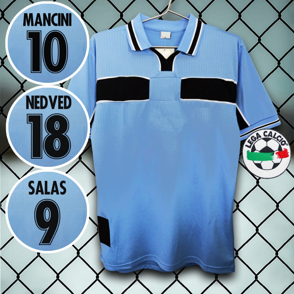 Áo Bóng Đá Vintage Đội Lazio Năm Xanh 1998-99 RT0107 Galcho Cánh Tay / Tên Và Số Kích Thước Châu Á S