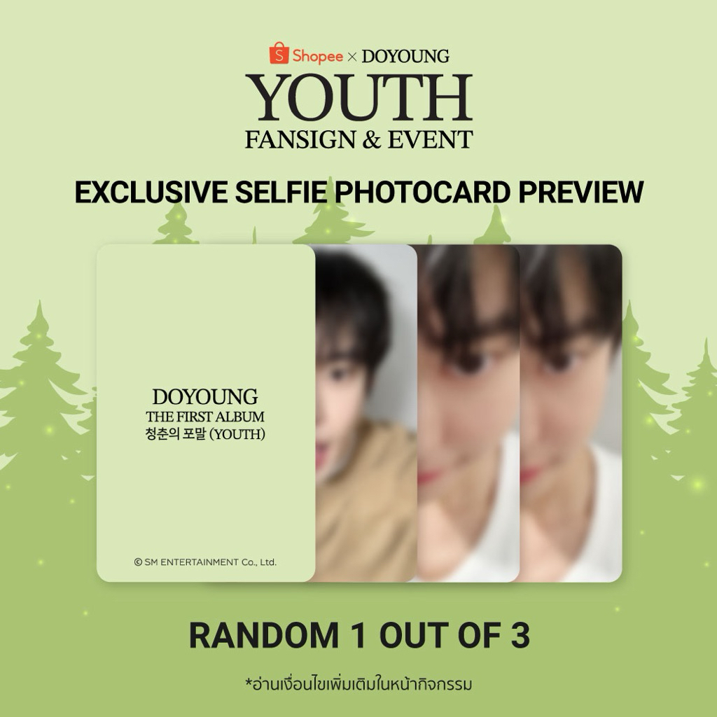 NCT127 DOYOUNG YOUTH Card Bene shopee sự kiện
