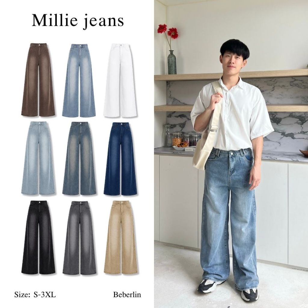 Quần jean nam Beberlin Big Barrel Perfect Fade Color Millie Model / No: 2389