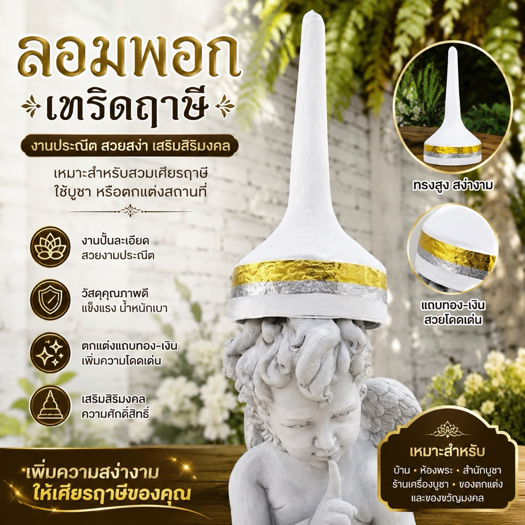 Mũ thiên thần Papermache Brahma
