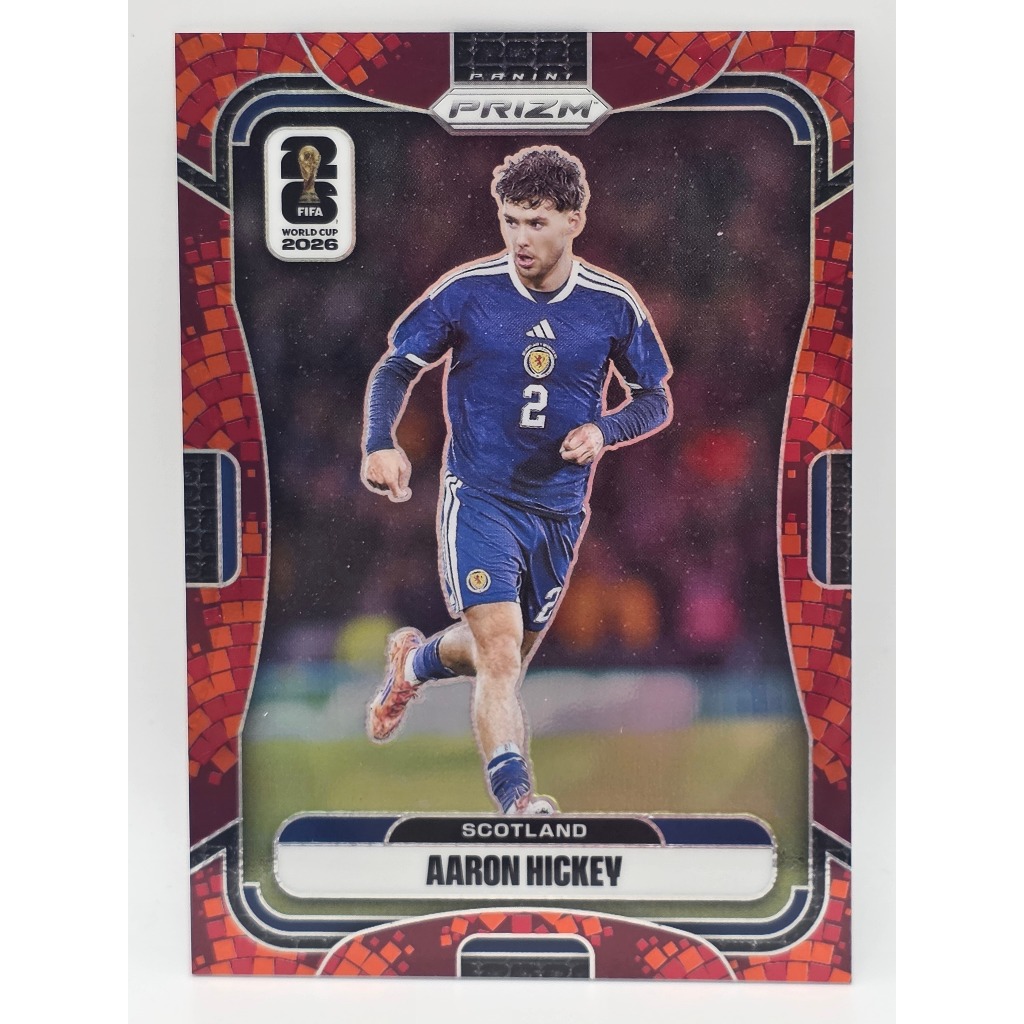 Aaron Hickey [Scotland] Run / 86 Panini Prizm FIFA World Cup 2026 Thẻ Bóng Đá 1 Ảnh Từ Sản Phẩm Thật