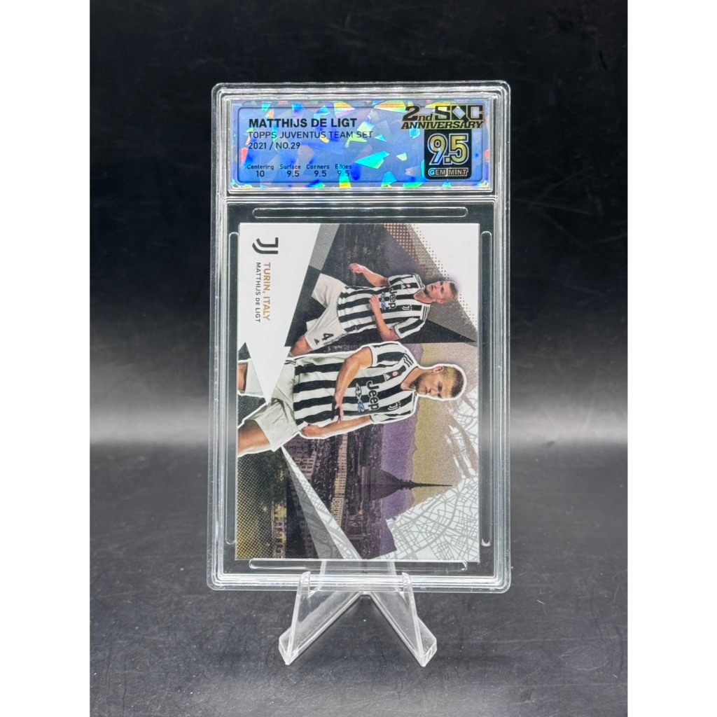 Matthijs de Ligt - 2021 Topps Juventus Team Set - 29 - SQC 9.5 Gem Mint
