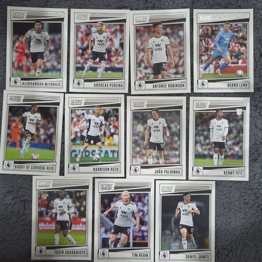 2022-23 Panini Score Thẻ bóng đá Premier League-Fullham (Thẻ cơ bản) Đội hoàn chỉnh