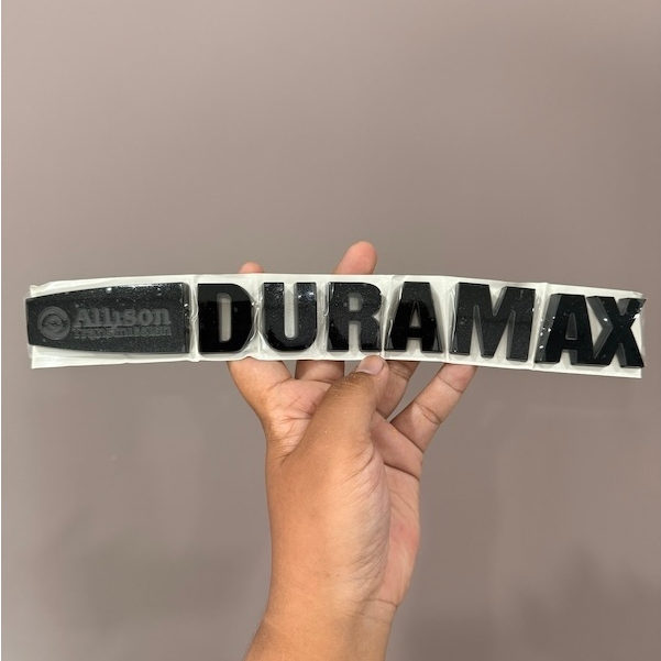 Logo DURAMAX Size 28 cm. Đen Cho Bên Ô Tô