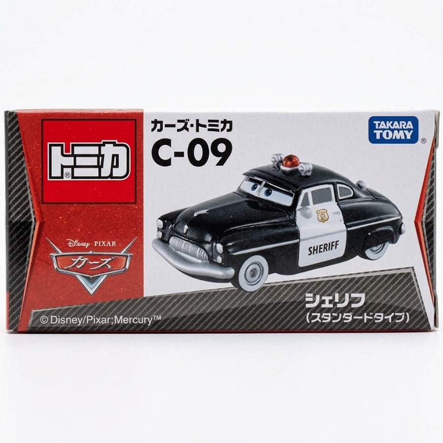Tomica Disney Cars C09 Sheriff (Loại tiêu chuẩn) Xe kim loại