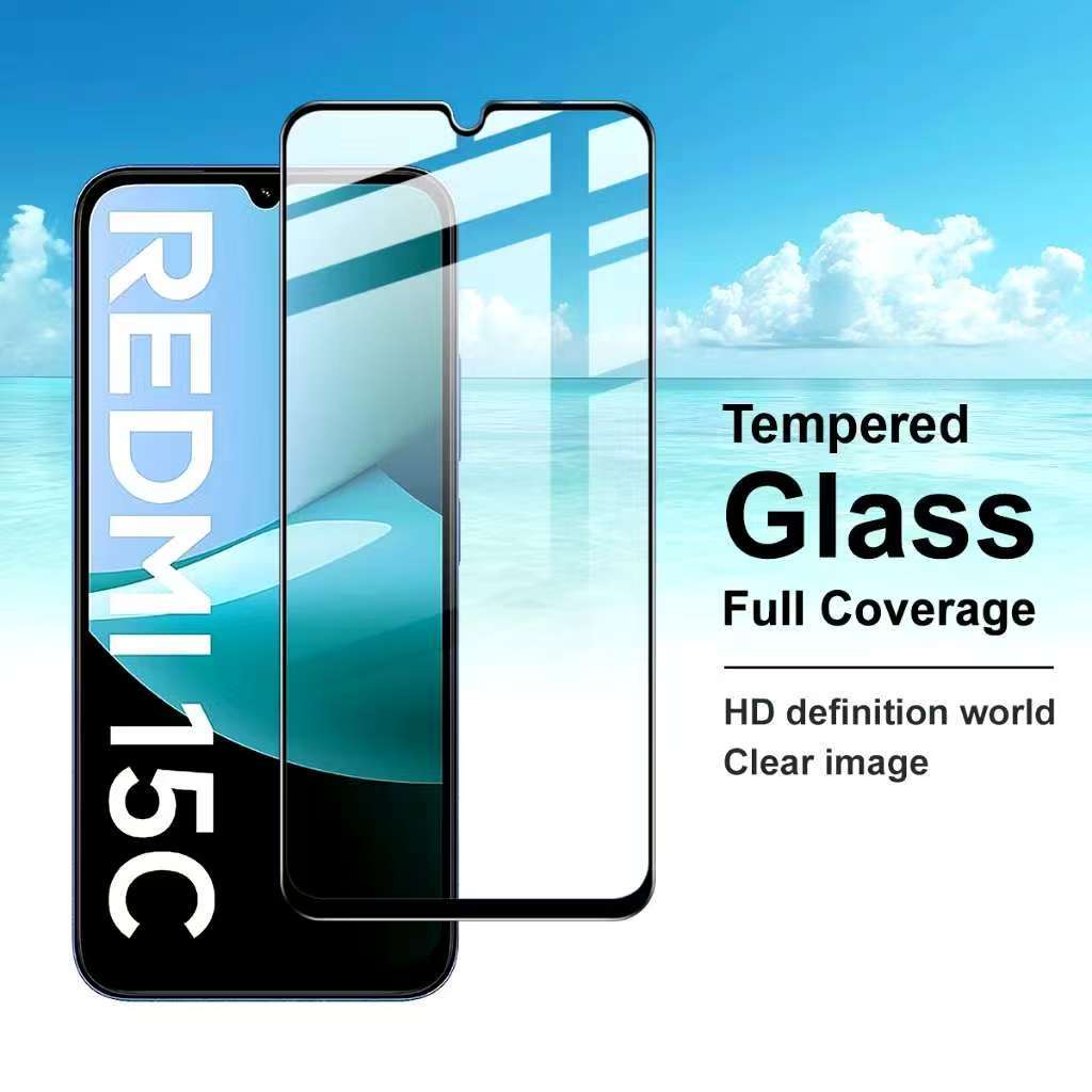 POCO C85 / Redmi 15C / Redmi 15 Phim thủy tinh toàn màn hình Xiaomi Redmi 15C Mô hình trực tiếp