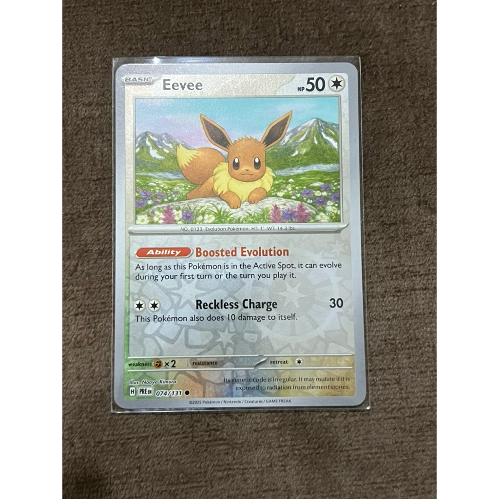 Thẻ Pokemon EN Eevee-Reverse Holo (PRE)