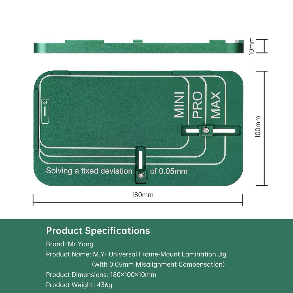 Mr.Yang Đa Năng Khung Chính Xác Gắn Ve Áo Jig 🇾 Bồi Thường Sai lệch ❈ Sửa Chữa IPhone 12-17 Series