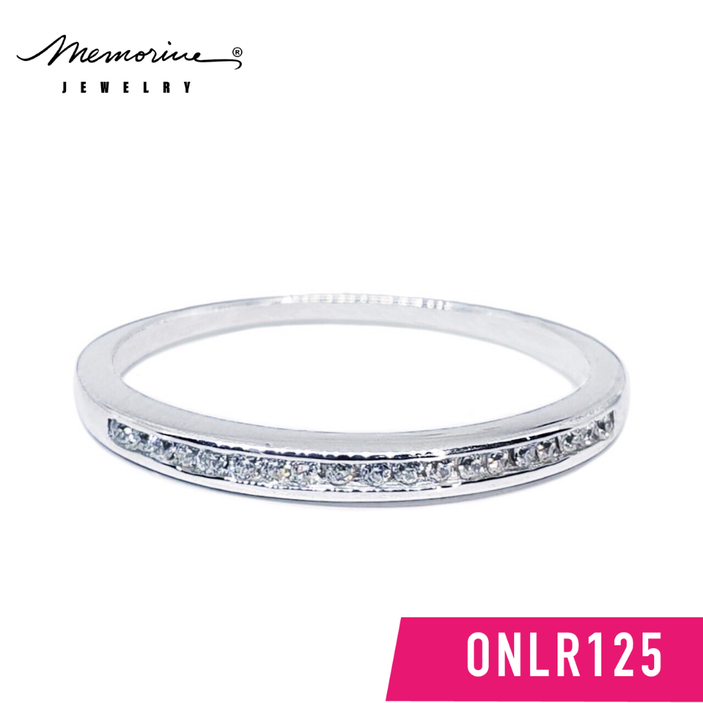 Trang sức Memorine Nhẫn bạc 925 đính kim cương Thụy Sĩ (CZ): ONLR125