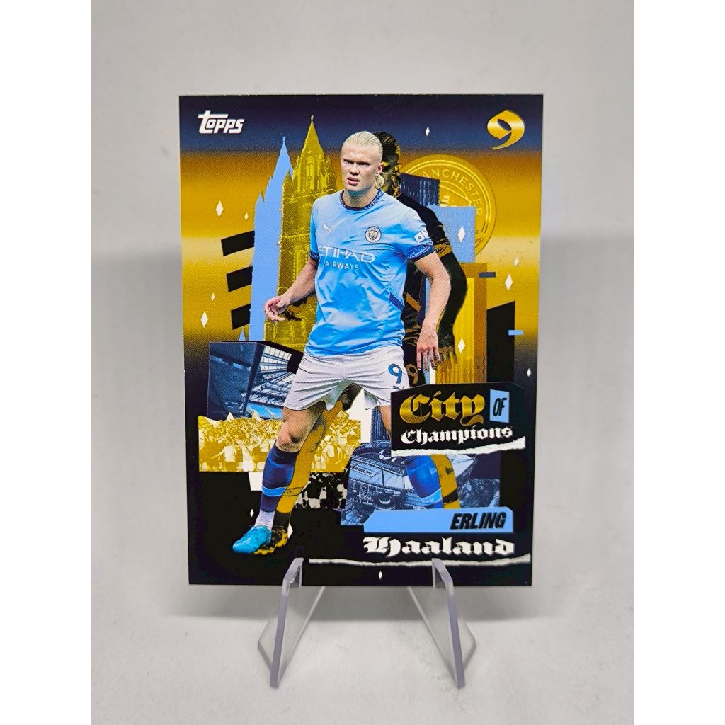 Bộ thẻ bóng đá Topps Erling Haaland Manchester City 2023-24