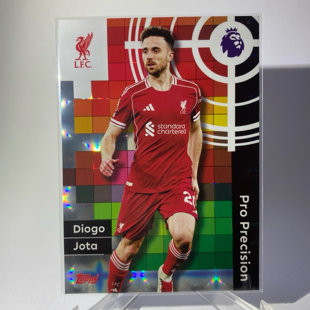Thẻ bóng đá DIOGO JOTA LIVERPOOL Pro Precision TOPPS 2025