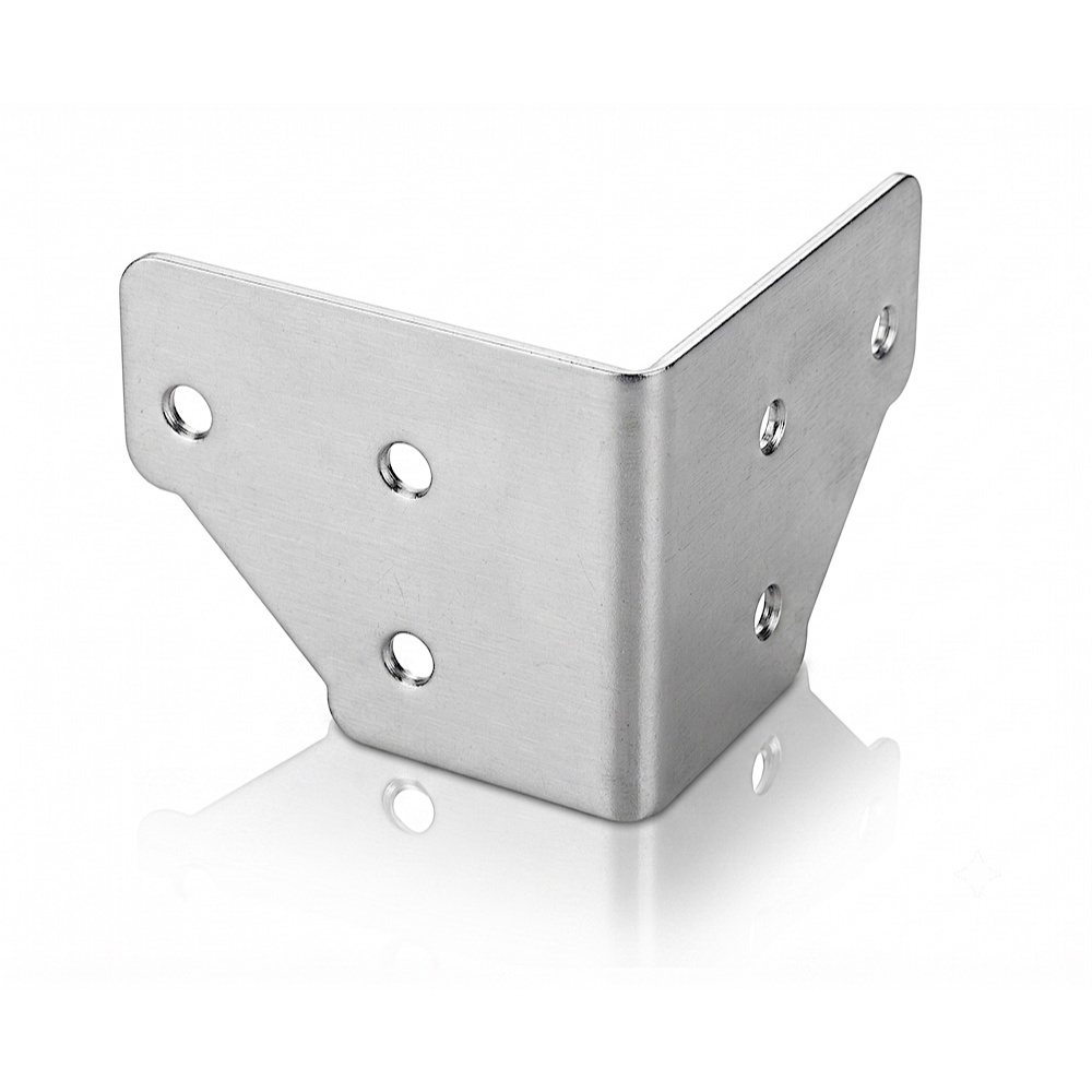 Hình Chữ L 6 Lỗ Mạ Kẽm L6 Cảnh L 6 Lỗ PennBrite Nẹp 51.5mm x 42mm PENN-ELCOM Một Phần Số B1131