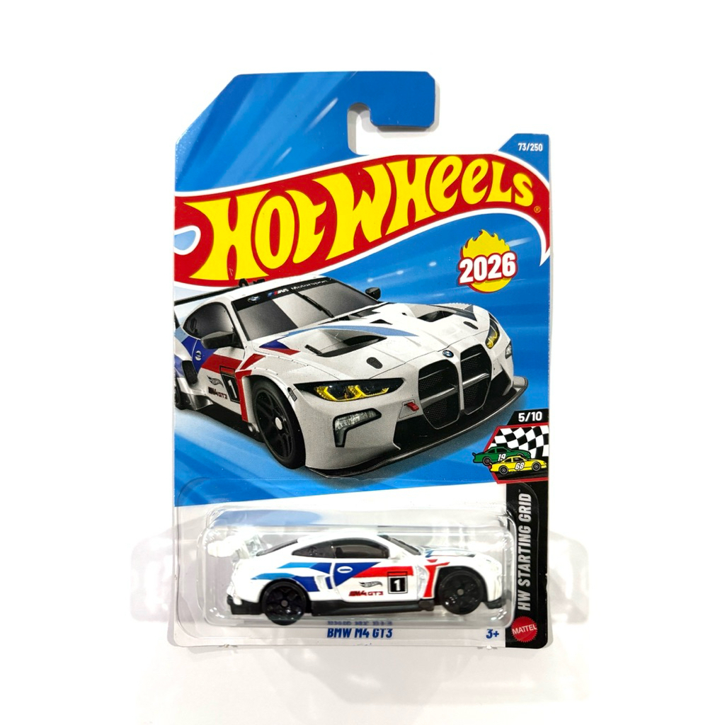 HOT WHEELS Bánh xe nóng | BMW M4 GT3 ️ Gói nếp nhăn cạnh góc nhăn ️| Sản phẩm có sẵn.