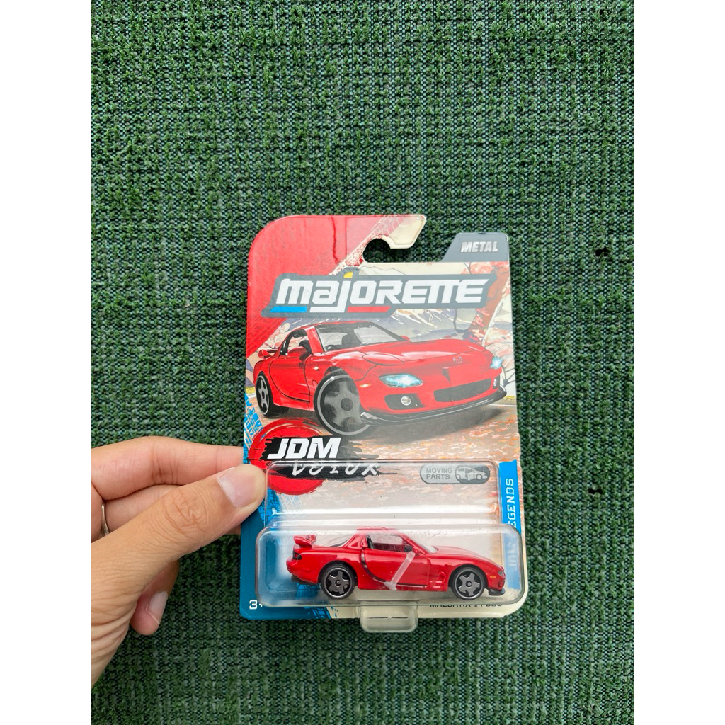 Xe kim loại Majorette Model JDM Legends Mazda RX-7 FD3S Đỏ
