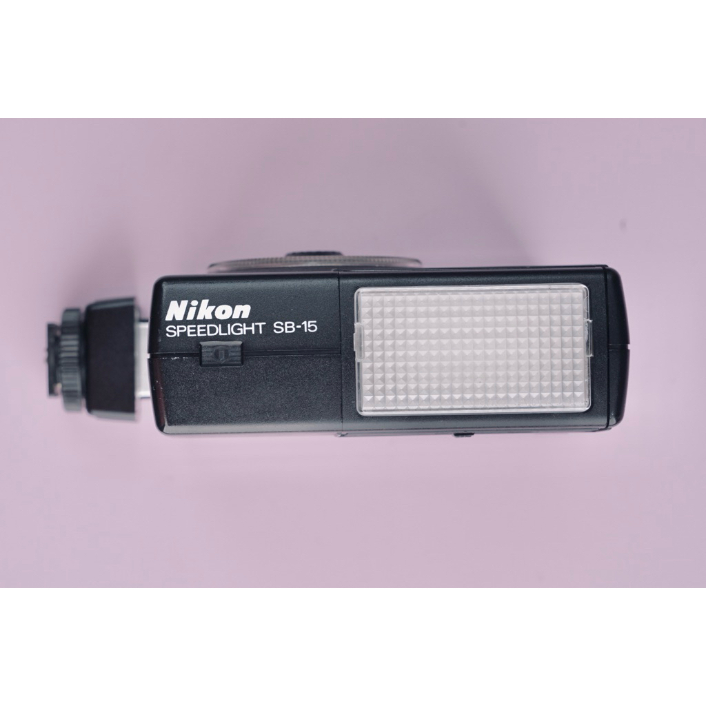 Nikon SB-15 Flash Tình trạng tốt có thể được sử dụng kèm tấm sốc và vỏ chính hãng SS-15