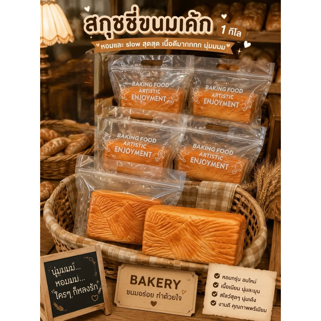 Đồ chơi trẻ em Squishy Big Cake có mùi thơm.