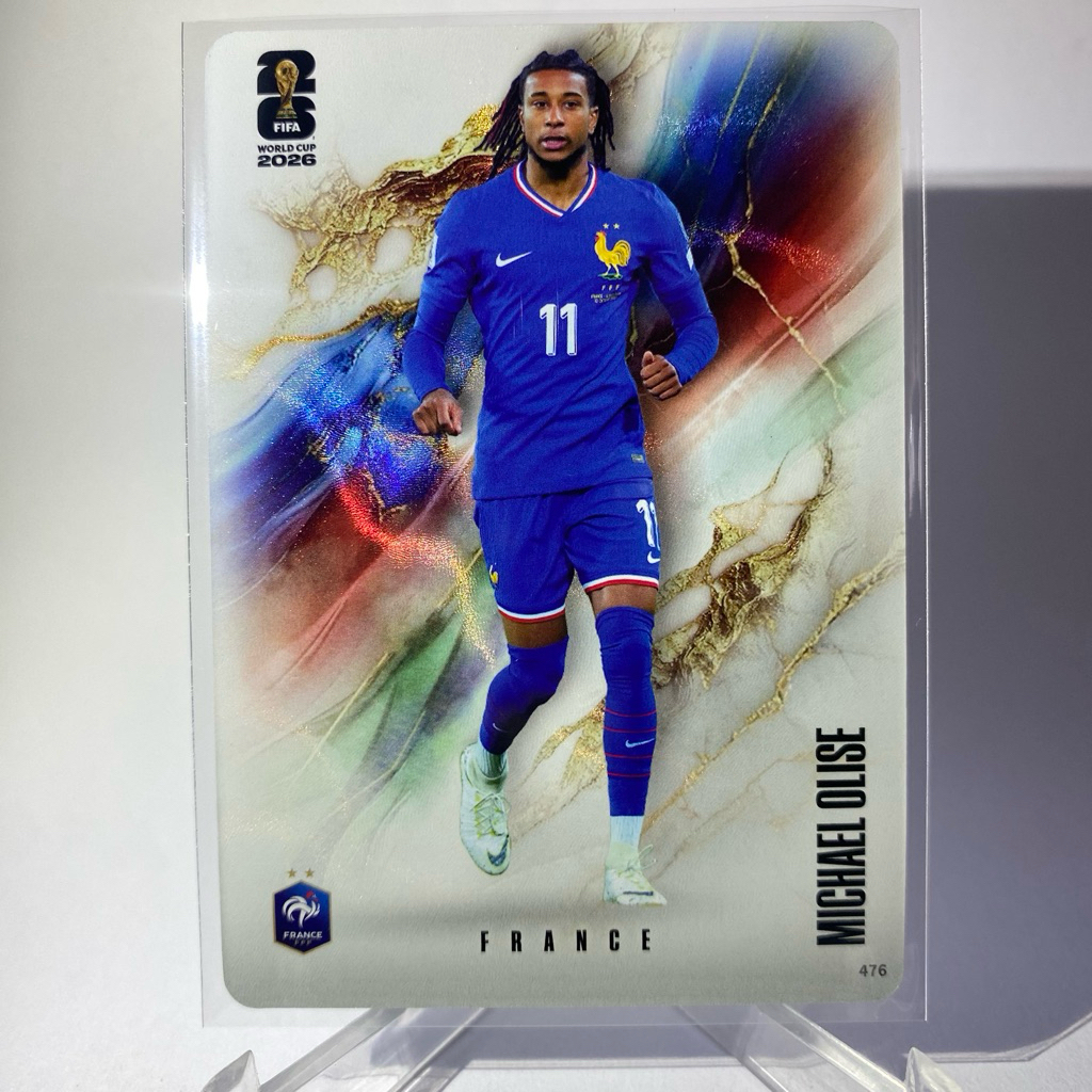 Thẻ bóng đá MICHAEL OLISE PHÁP PANINI 2026 (Lưng bạc dày) Số 476