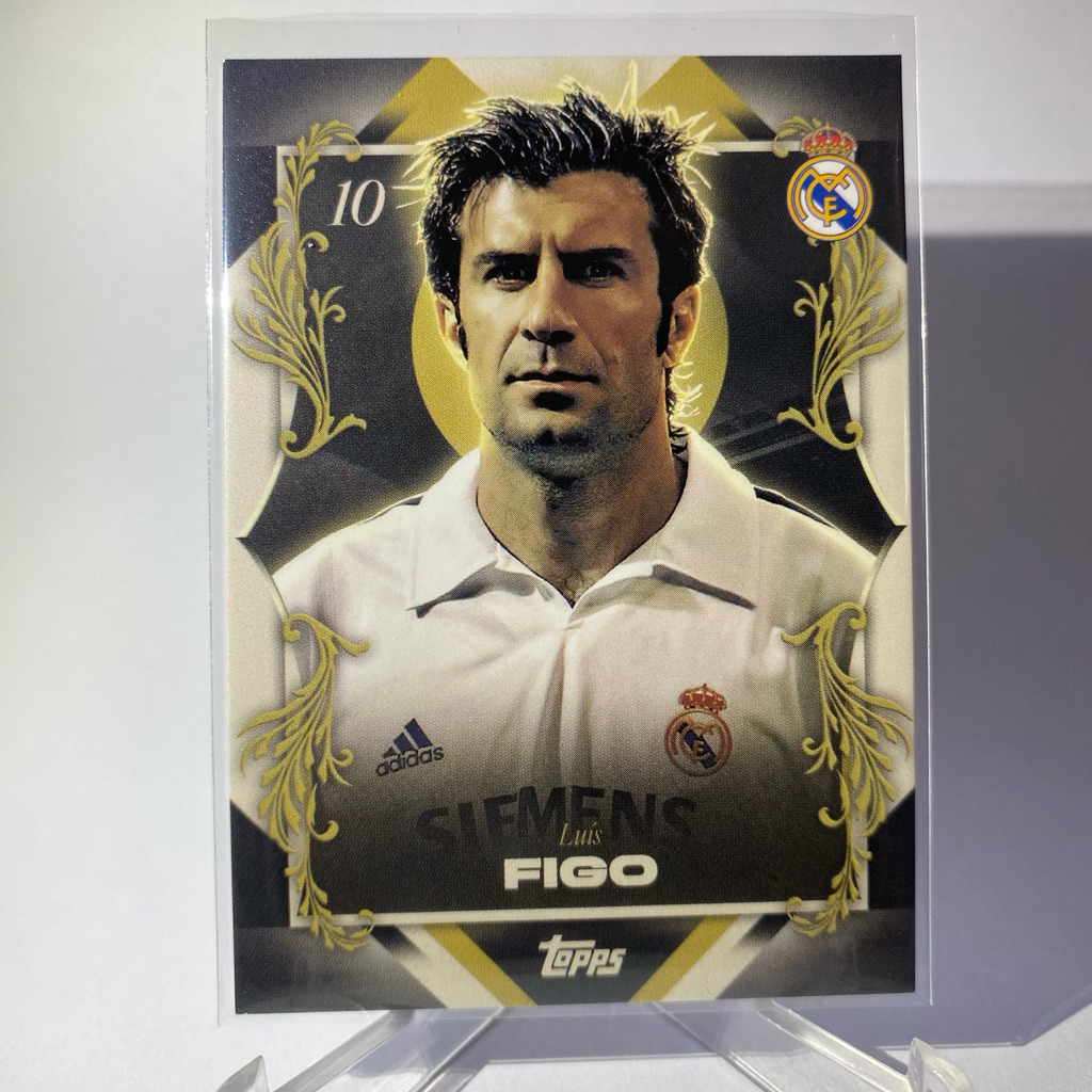 Thẻ Bóng Đá Cho Bộ Sưu Tập LUIS FIGO REAL MADRID TOPPS 2025 No.37 (Thẻ Dày)
