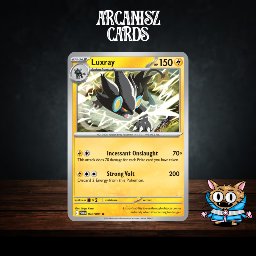 Luxray Perfect Order 028 / 088 Thẻ Pokemon Tiếng Anh