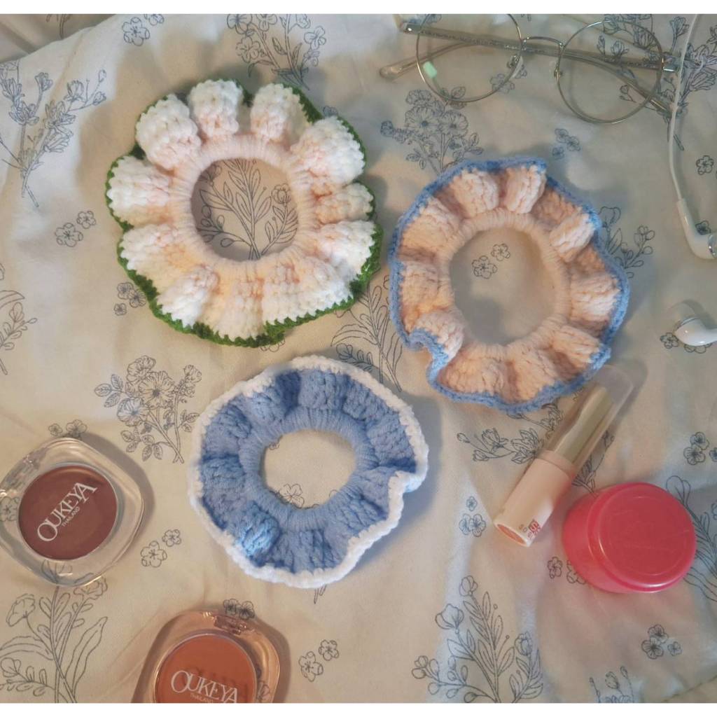 Scrunchie Móc Tóc Handmade Chọn Màu 10 Người Quà Tặng Miễn Phí