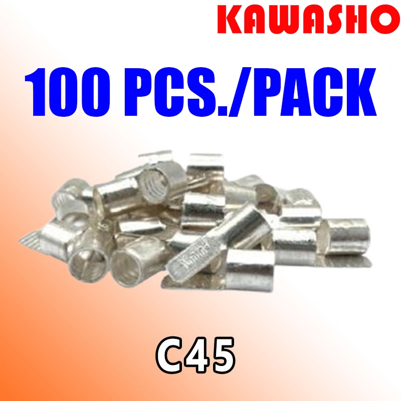 C45-1.5 C45-2.5 C45-4 C45-6 Đuôi Cá Cắm Đầu Trần ′ ′ KAWASHOW ′ ′ (100 CÁI./ GÓI) * * Bán theo gói 1