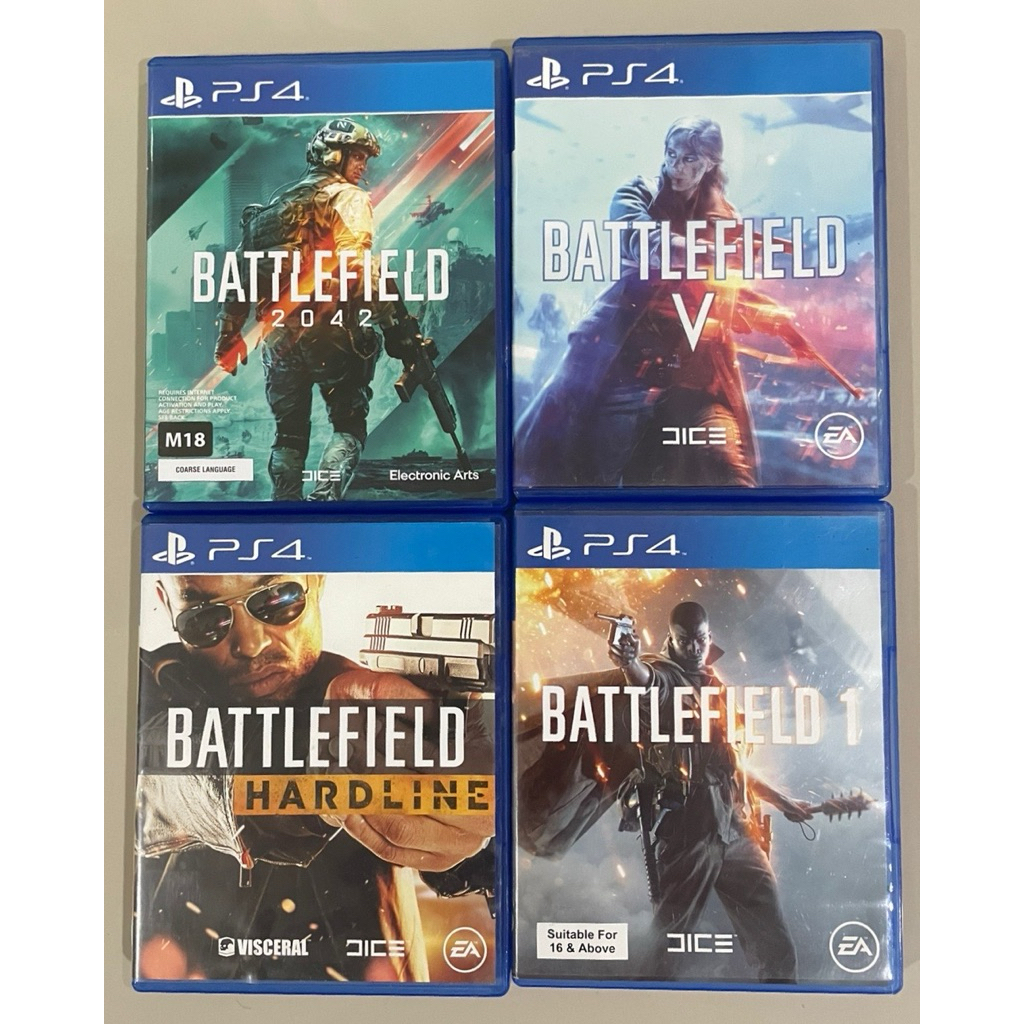 Battlefield 2042 PS54 / Battlefield 1 PS4 / Battlefield V PS4 (Đĩa cũ thứ 2)
