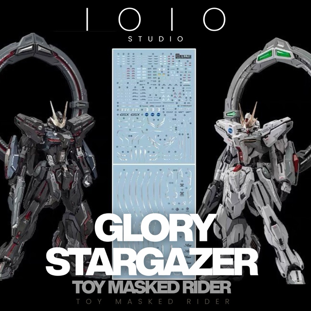 ️ Decal nước 1010 Studio MG GLORY STARGAZER Độ phân giải cao Có 2 tờ trong bộ.