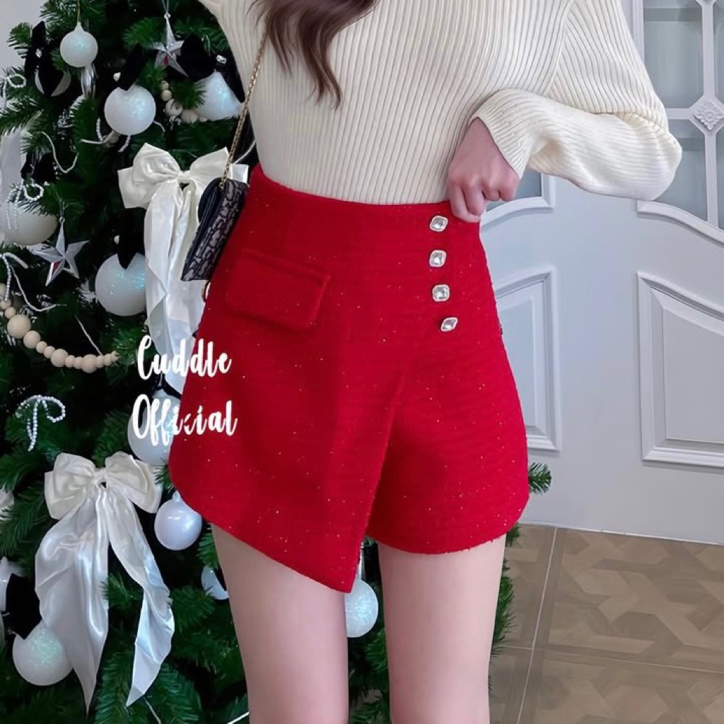 Cuddle.official-Red Tweed (Váy đỏ)