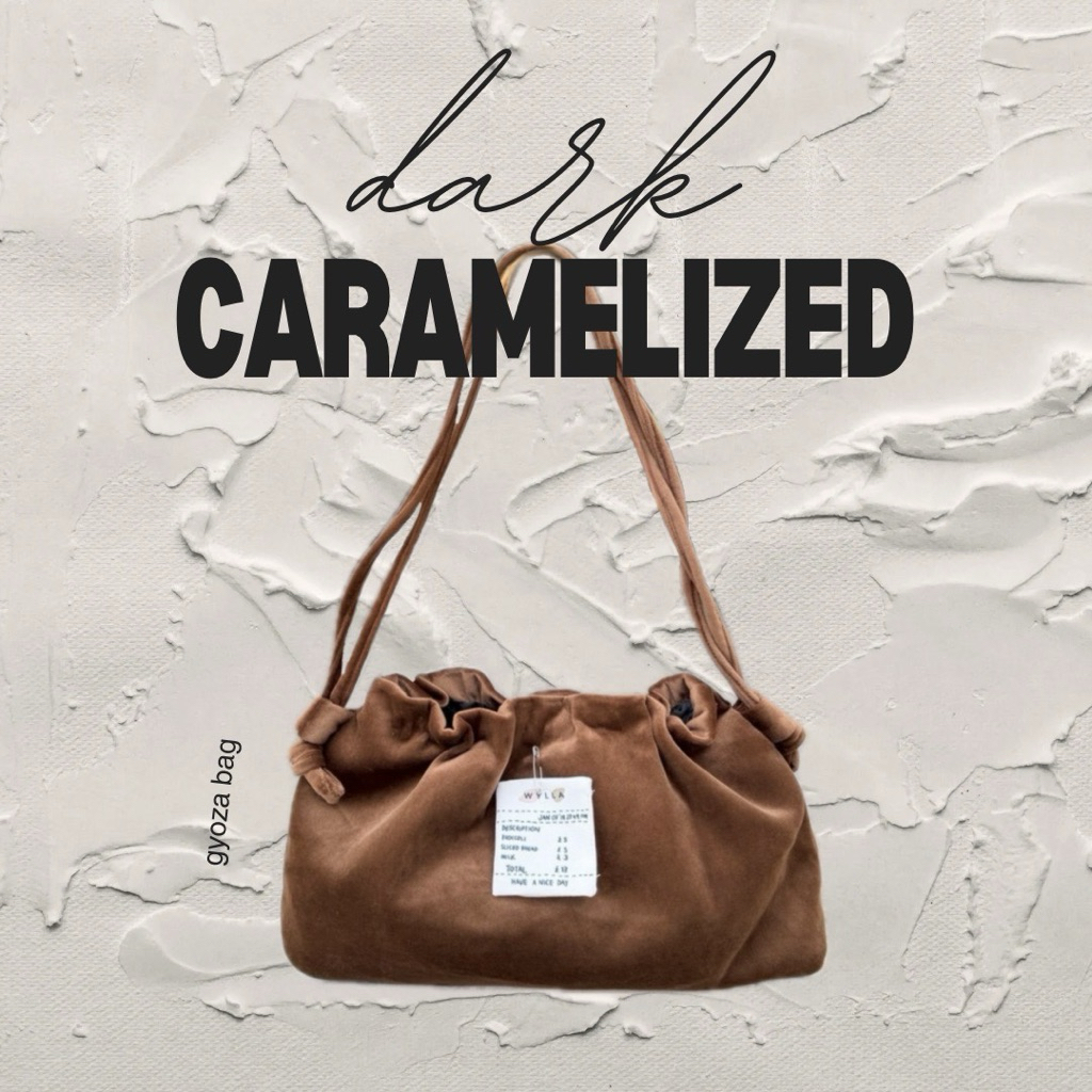Túi Gyoza caramel đen Wyllabrand